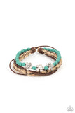 Raffia Remix - Blue Urban Bracelet Paparazzi