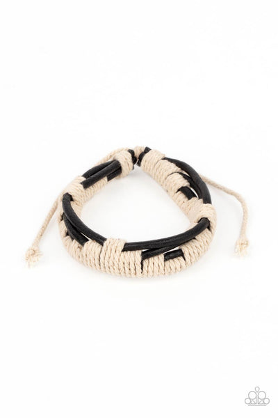 Nautical Distance - Black Urban Bracelet Paparazzi