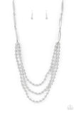 Beaded Beacon - Silver Necklace Paparazzi