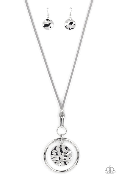 CORD-inated Effort - Silver Necklace Paparazzi