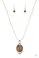 Desert Mystery - Brown Necklace Paparazzi