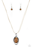 Desert Mystery - Brown Necklace Paparazzi