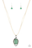 Desert Mystery - Green Necklace Paparazzi