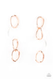 Talk In Circles - Copper Earrings Paparazzi