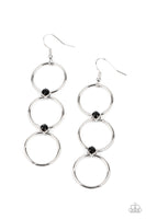 Refined Society - Black Earrings Paparazzi