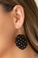 Summer Escapade - Black Earrings Paparazzi