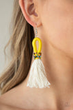 The Dustup - Yellow Earrings Paparazzi