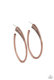 Fully Loaded - Copper Earrings Paparazzi