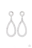 Regal Revival - White Earrings Paparazzi