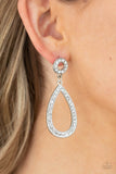 Regal Revival - White Earrings Paparazzi