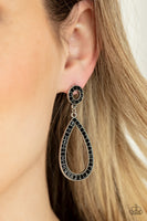 Regal Revival - Black Post Earring Paparazzi (#699)