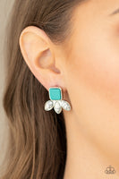 Hill Country Blossoms - Blue Earrings Paparazzi