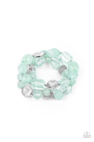 Oceanside Bliss - Green Bracelet Paparazzi