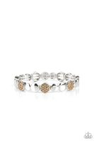 Dimensional Dazzle - Brown Bracelet Paparazzi