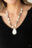 Blazing Saddles - White Necklace Paparazzi