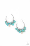 Gorgeously Grounding - Blue Turquoise Earrings Paparazzi