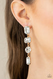 Cosmic Heiress - Gold Earrings Paparazzi