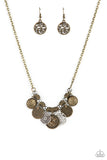 To Coin A Phrase - Brass Necklace Paparazzi