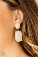 Meet Me At The Plaza - Gold Clip On Earrings Paparazzi