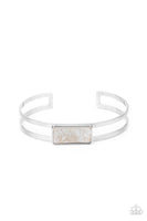 Remarkably Cute and Resolute - White Bracelet Paparazzi