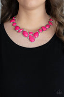 Mystical Mirage - Pink Necklace Paparazzi