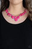 Mystical Mirage - Pink Necklace Paparazzi