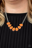 Above The Clouds - Orange Necklace Paparazzi