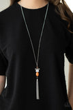 Natural Novice - Orange Necklace Paparazzi