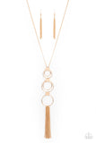 Join The Circle - Gold  Necklace Paparazzi