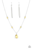 Romantic Rendezvous - Yellow Necklace Paparazzi