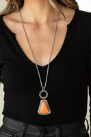 Stone Prairies - Orange Necklace Paparazzi