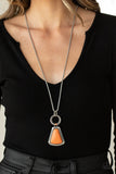 Stone Prairies - Orange Necklace Paparazzi