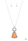 Stone Prairies - Orange Necklace Paparazzi