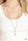 Titanic Splendor - Blue Necklace Paparazzi