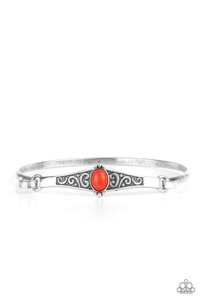 Stone Scrolls - Red Bracelet Paparazzi