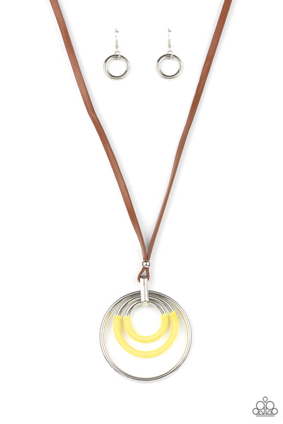 Hypnotic Happenings - Yellow Necklace Paparazzi