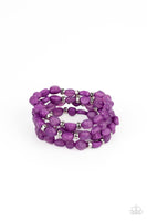 Nice GLOWING! - Purple Bracelet Paparazzi