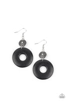 Earthy Epicenter - Black Earrings Paparazzi