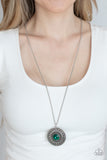 Aztec Apex - Green Necklace Paparazzi