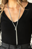 KNOT All There - Silver Necklace Paparazzi