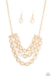 Repeat After Me - Gold Necklace Paparazzi