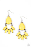 POWERHOUSE Call - Yellow Earrings Paparazzi