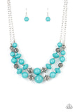 Upscale Chic - Blue Necklace Paparazzi
