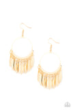 Radiant Chimes - Gold Earrings Paparazzi