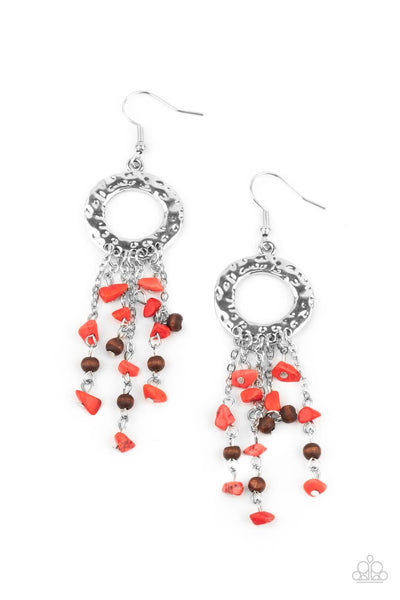 Primal Prestige - Red Earrings Paparazzi