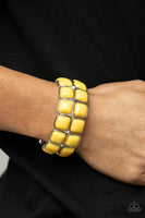 Double The DIVA-ttitude - Yellow Bracelet Paparazzi