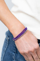 All Beaded Up - Purple Bracelet Paparazzi Incoming