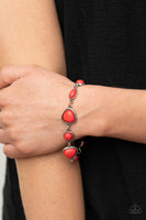 Eco-Friendly Fashionista - Red Bracelet Paparazzi