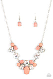 Ethereal Romance - Orange Necklace Paparazzi