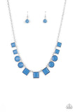 Tic Tac TREND - Blue Necklace Paparazzi